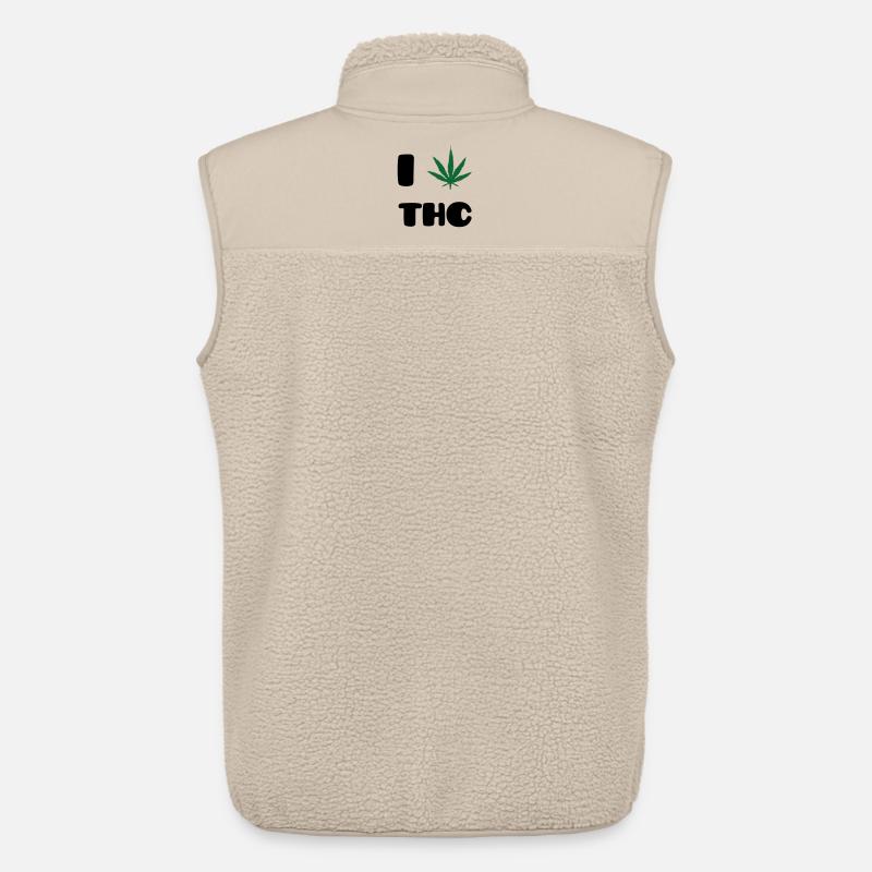Ich liebe THC – Weed – Cannabis - Unisex Sherpaweste von Stanley/Stella - Beige