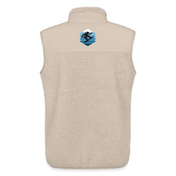 Snowboard Love to Dress Up for Women - Unisex Sherpa Gilet by Stanley/Stella - beige - Back - AI Model Male 178 light (178cm)