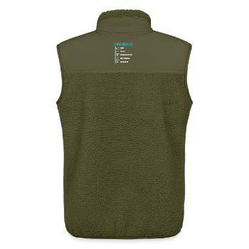 Solar Cells Solar Energy Renewable Energies - Unisex Sherpa Gilet by Stanley/Stella - khaki - Back - AI Model Male 178 light (178cm)