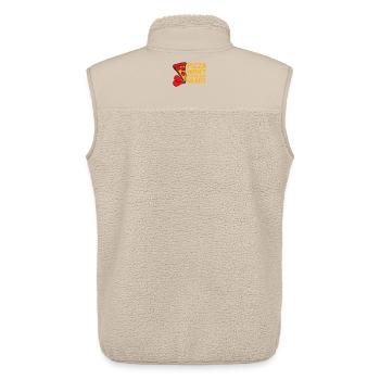Pizza Won't Break My Heart Food Love Humor - Unisex Sherpa Gilet by Stanley/Stella - beige - Back - AI Model Male 178 light (178cm)