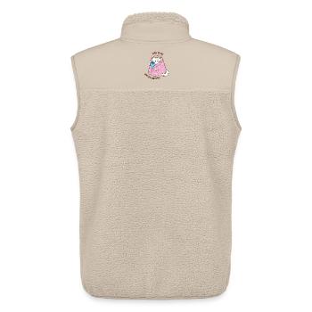 Lustige Winterzitate - Unisex Sherpaweste von Stanley/Stella - Beige - Hinten - AI Model Male 178 light (178cm)