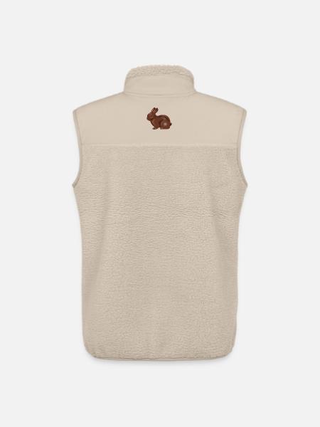 Klassischer Schokoladen-Osterhasen Motiv - Unisex Sherpaweste von Stanley/Stella - Beige