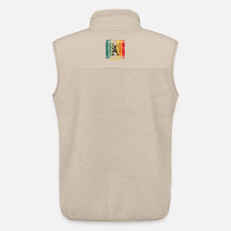 Grundschule geschafft, Schulkind, Geschenkidee - Unisex Sherpaweste von Stanley/Stella - Beige