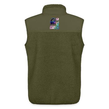 10. Geburtstag Junge Mädchen Teenager Level 10 - Unisex Sherpaweste von Stanley/Stella - Khaki - Hinten - AI Model Male 178 light (178cm)