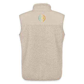 10. Geburtstag Limited Edition 10 Jahre Junge - Unisex Sherpaweste von Stanley/Stella - Beige - Hinten - AI Model Male 178 light (178cm)