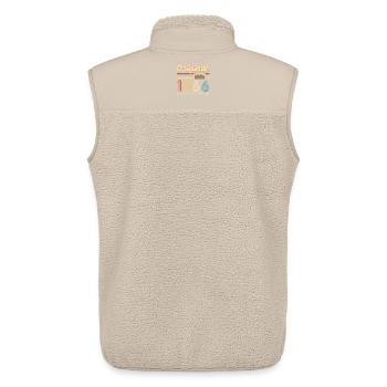 Original 60 Year Anniversary 1966 Party Gift - Unisex Sherpa Gilet by Stanley/Stella - beige - Back - AI Model Male 178 light (178cm)