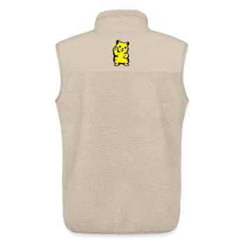 Hamster Cartoon - Unisex Sherpaweste von Stanley/Stella - Beige - Hinten - AI Model Male 178 light (178cm)