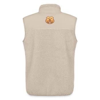 otter hug - Unisex Sherpa Gilet by Stanley/Stella - beige - Back - AI Model Male 178 light (178cm)