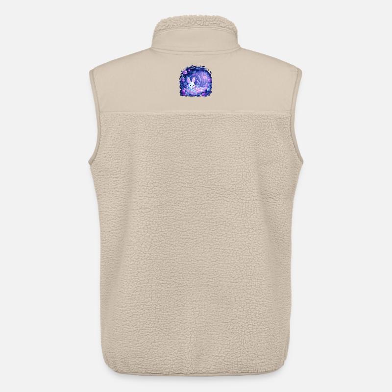 Sugar Cave Bunny in Candy Light - Unisex Sherpa Gilet by Stanley/Stella - beige