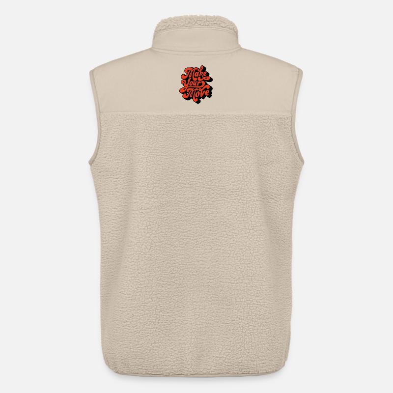 Make Your Move Retro-Skript - Unisex Sherpaweste von Stanley/Stella - Beige