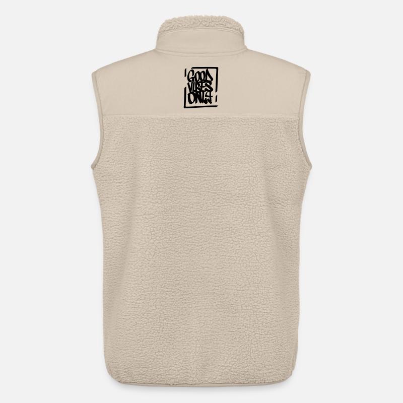 Gute Vibes Lebensmotto - Unisex Sherpaweste von Stanley/Stella - Beige