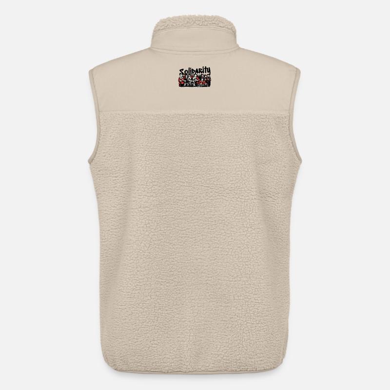 Solidarität der Gemeinschaft Antifaschistisch  - Unisex Sherpaweste von Stanley/Stella - Beige