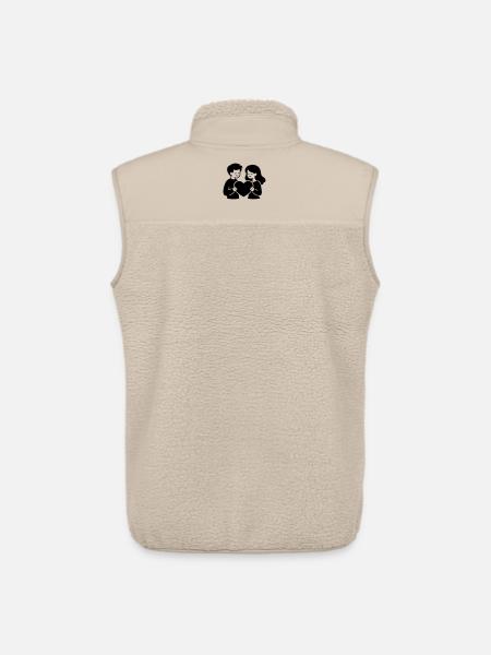 Verliebt Paar Herz - Unisex Sherpaweste von Stanley/Stella - Beige