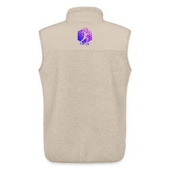Modernes Running Artwork - Unisex Sherpaweste von Stanley/Stella - Beige - Hinten - AI Model Male 178 light (178cm)