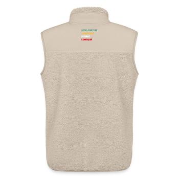 Sidecar Operator Original Das wahre Einzigartige - Unisex Sherpaweste von Stanley/Stella - Beige - Hinten - AI Model Male 178 light (178cm)