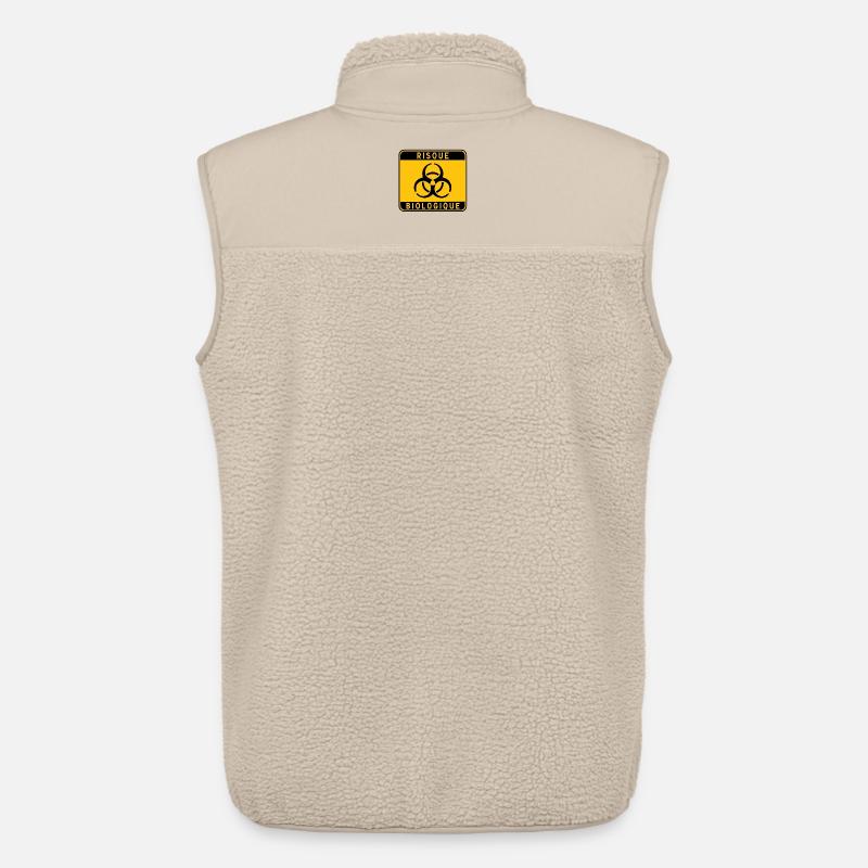 panneau_RISQUE_BIOLOGIQUE_31 - Unisex Sherpaweste von Stanley/Stella - Beige
