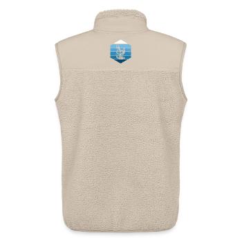 Windsurfing Stil für jeden Anlass - Unisex Sherpaweste von Stanley/Stella - Beige - Hinten - AI Model Male 178 light (178cm)