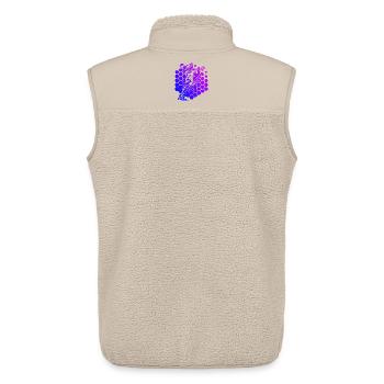 Handball Stil für jeden Anlass fuer Frauen - Unisex Sherpaweste von Stanley/Stella - Beige - Hinten - AI Model Male 178 light (178cm)