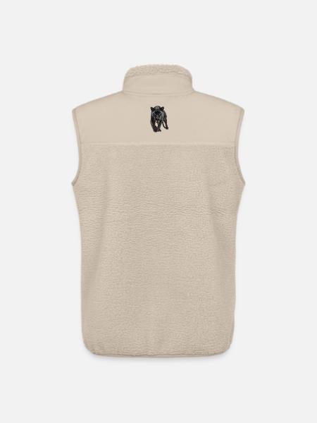 Schwarzer Panther – Kraft, Fokus, Dominanz - Unisex Sherpa Gilet by Stanley/Stella - beige