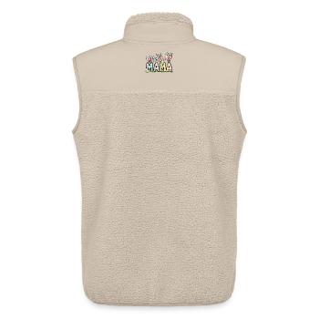 Pastell Ostern Mama Design - Unisex Sherpaweste von Stanley/Stella - Beige - Hinten - AI Model Male 178 light (178cm)