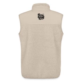 Vom Denken her im Urlaub - Unisex Sherpaweste von Stanley/Stella - Beige - Hinten - AI Model Male 178 light (178cm)
