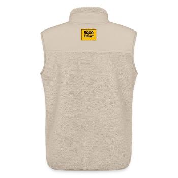 RETRO PLZ 500 ERFURT, DDR LEGENDE GESCHENK OSTEN - Unisex Sherpaweste von Stanley/Stella - Beige - Hinten - AI Model Male 178 light (178cm)