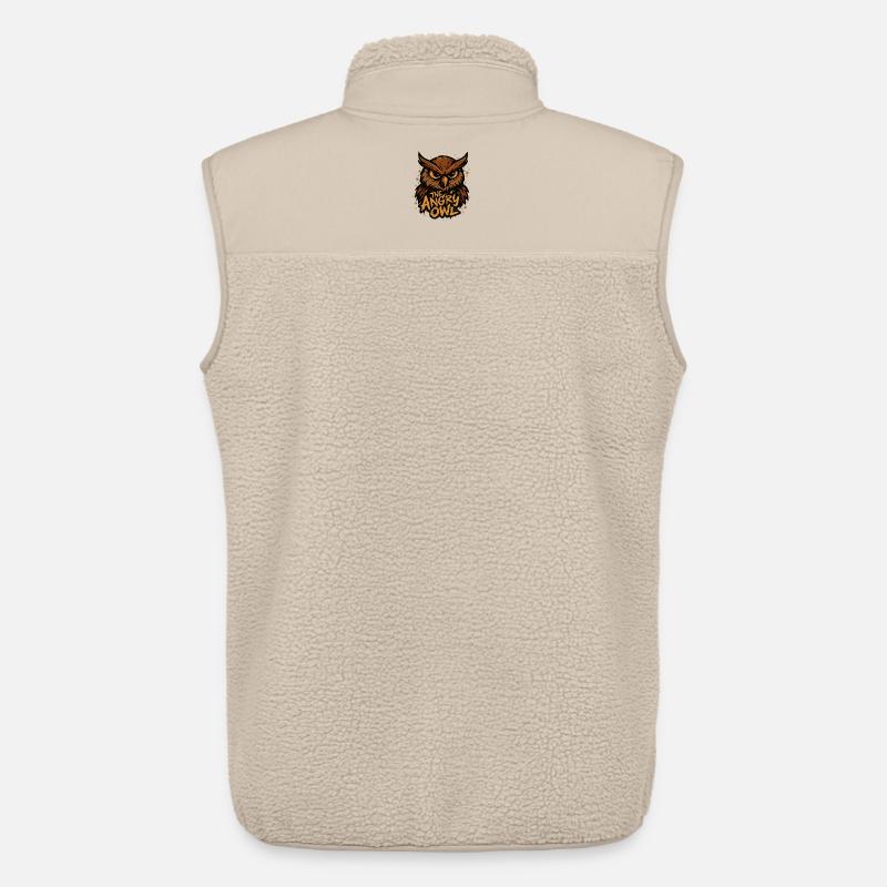 Die wütende Eule - Unisex Sherpaweste von Stanley/Stella - Beige