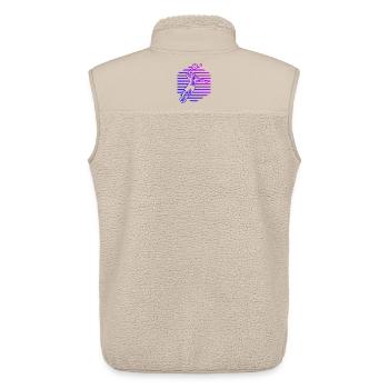 Padel Power Padel Design - Unisex Sherpa Gilet by Stanley/Stella - beige - Back - AI Model Male 178 light (178cm)
