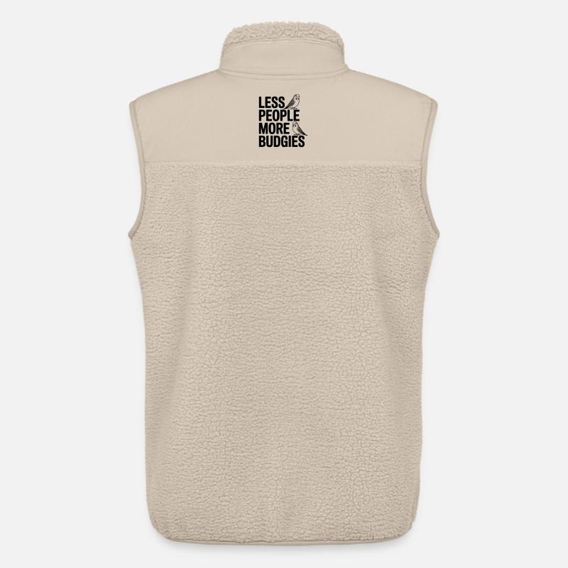 Plus de perruches ondulées - Veste sans manches sherpa unisexe Stanley/Stella - beige