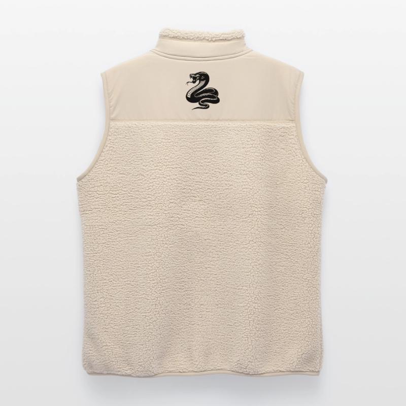 Snake Python Silhouette Unisex Sherpa Gilet by Stanley/Stella