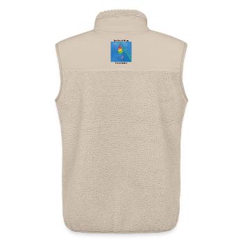 Gut so, wie ich bin!  - Unisex Sherpaweste von Stanley/Stella - Beige - Hinten - AI Model Male 178 light (178cm)