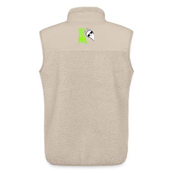 Don't Test Me Lama Frech Lustig Zitat Spruch Logo - Unisex Sherpaweste von Stanley/Stella - Beige - Hinten - AI Model Male 178 light (178cm)