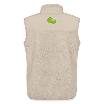Emerald Coconut Splash - Veste sans manches sherpa unisexe Stanley/Stella - beige - Dos - AI Model Male 178 light (178cm)