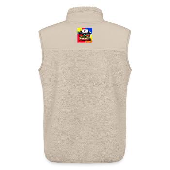 Pop Art Bang Schreibmaschine - Unisex Sherpaweste von Stanley/Stella - Beige - Hinten - AI Model Male 178 light (178cm)