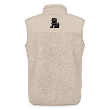 Chinese Lion - Unisex Sherpa Gilet by Stanley/Stella - beige - Back - AI Model Male 178 light (178cm)