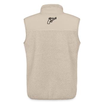 Revolver - Unisex Sherpaweste von Stanley/Stella - Beige - Hinten - AI Model Male 178 light (178cm)