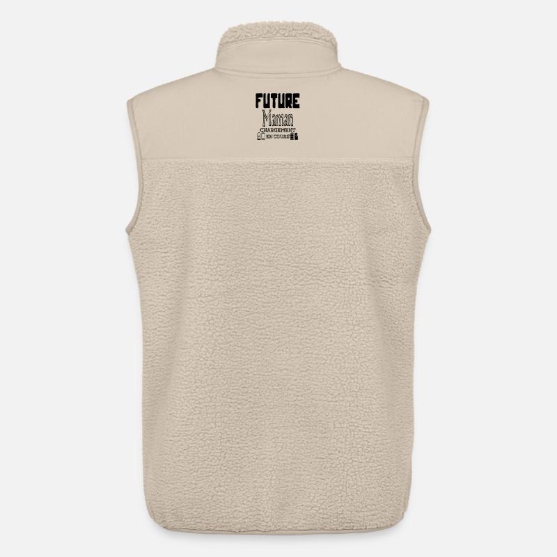 Angehende Mutter lädt im Gange - Unisex Sherpaweste von Stanley/Stella - Beige