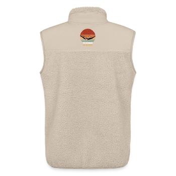 Friseurin Rente Ruhestand Rentnerin Frisörin - Unisex Sherpaweste von Stanley/Stella - Beige - Hinten - AI Model Male 178 light (178cm)