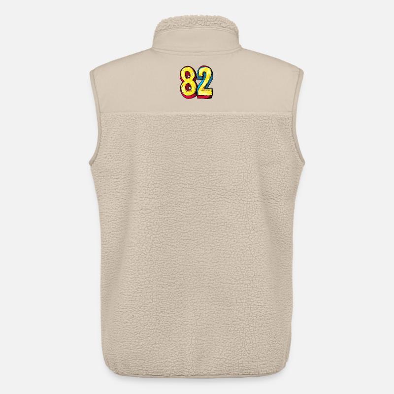 82 Zahl Bunt - Unisex Sherpaweste von Stanley/Stella - Beige