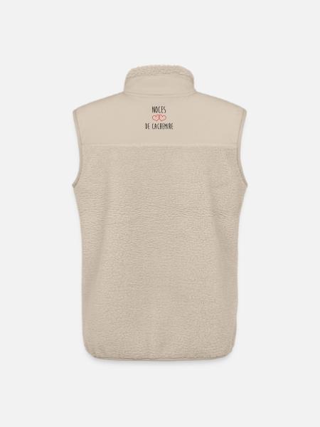 Kaschmirhochzeit 47 Jahre Ehe - Unisex Sherpaweste von Stanley/Stella - Beige