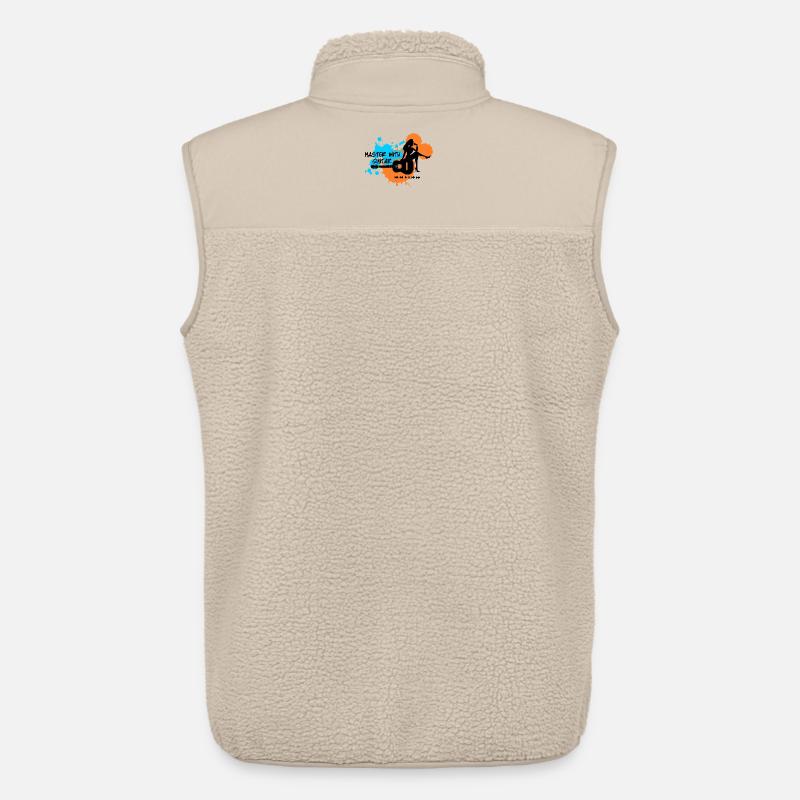 Master with guitar - Blau Orange - Unisex Sherpaweste von Stanley/Stella - Beige
