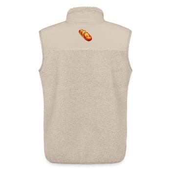 Brot oder Baguette - Unisex Sherpaweste von Stanley/Stella - Beige - Hinten - AI Model Male 178 light (178cm)