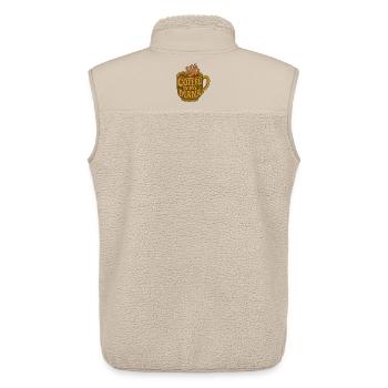 Coffee Is My Mana Mug - Unisex Sherpa Gilet by Stanley/Stella - beige - Back - AI Model Male 178 light (178cm)
