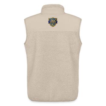 Crew Member Shield Emblem - Unisex Sherpaweste von Stanley/Stella - Beige - Hinten - AI Model Male 178 light (178cm)