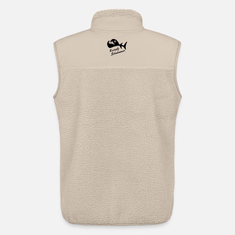 Bataille Poisson Fantasma 2 - Veste sans manches sherpa unisexe Stanley/Stella - beige
