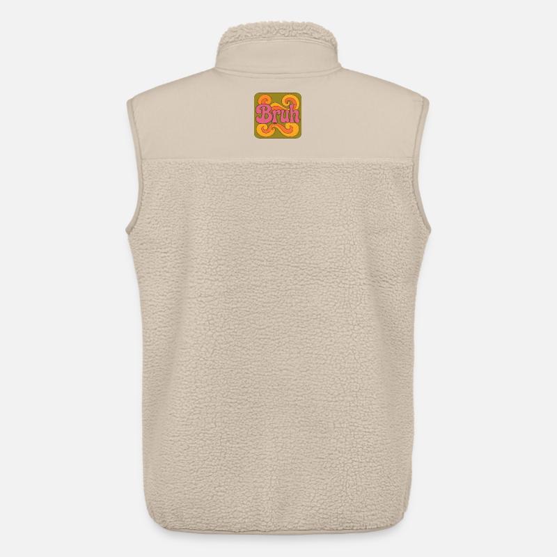 Bruh Psychedelic Swirl - Unisex Sherpaweste von Stanley/Stella - Beige