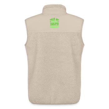 Bachelor Party Leopold - Unisex Sherpa Gilet by Stanley/Stella - beige - Back - AI Model Male 178 light (178cm)