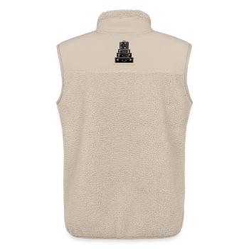 Déclaration de la Liberté de la Pile de Valses - Veste sans manches sherpa unisexe Stanley/Stella - beige - Dos - AI Model Male 178 light (178cm)