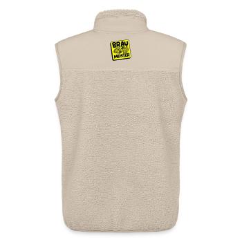 Braumeister Brauerei Hopfen - Unisex Sherpaweste von Stanley/Stella - Beige - Hinten - AI Model Male 178 light (178cm)