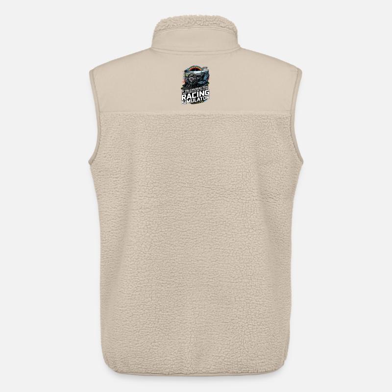 Simulateur de course - Veste sans manches sherpa unisexe Stanley/Stella - beige